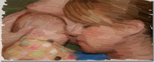 ellieandmomnosetonosepainting